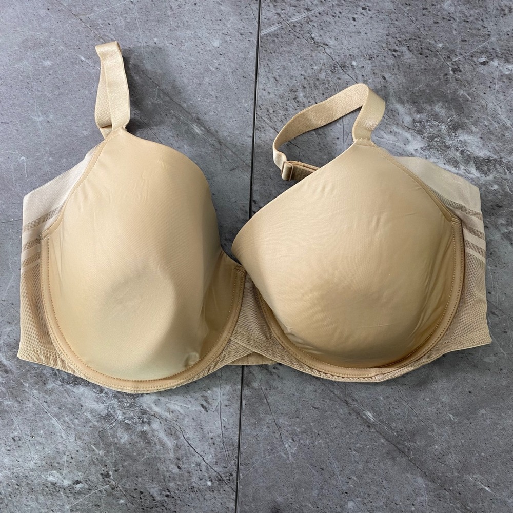 Paramour 42DD Full Coverage Smooth Comfort Underwire Bra Beige Nude Everyday